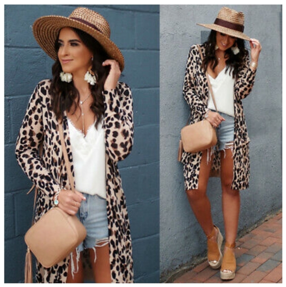 NWT "🥰HOST PICK🥰 STYLE ICON" LEOPARD KIMONO - Picture 2 of 8